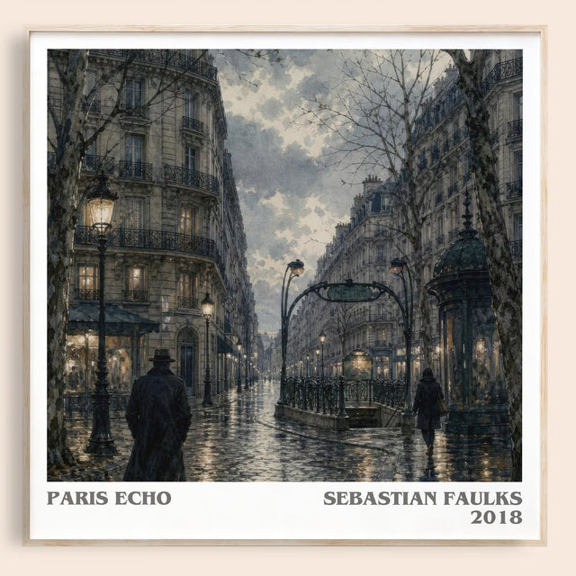 Paris Echo Literary Art Print by Sebastian Faulks