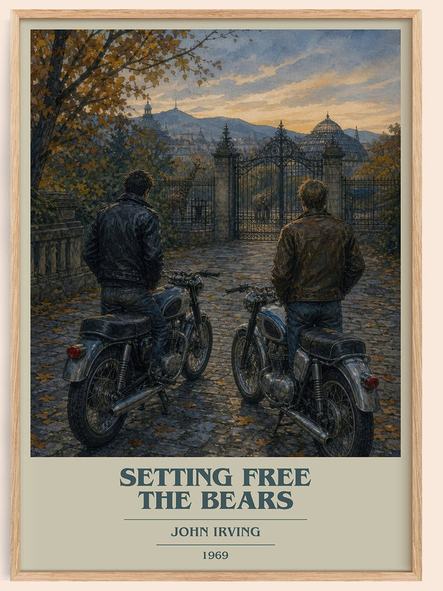 Setting Free the Bears Book Cover Poster by John Irving
