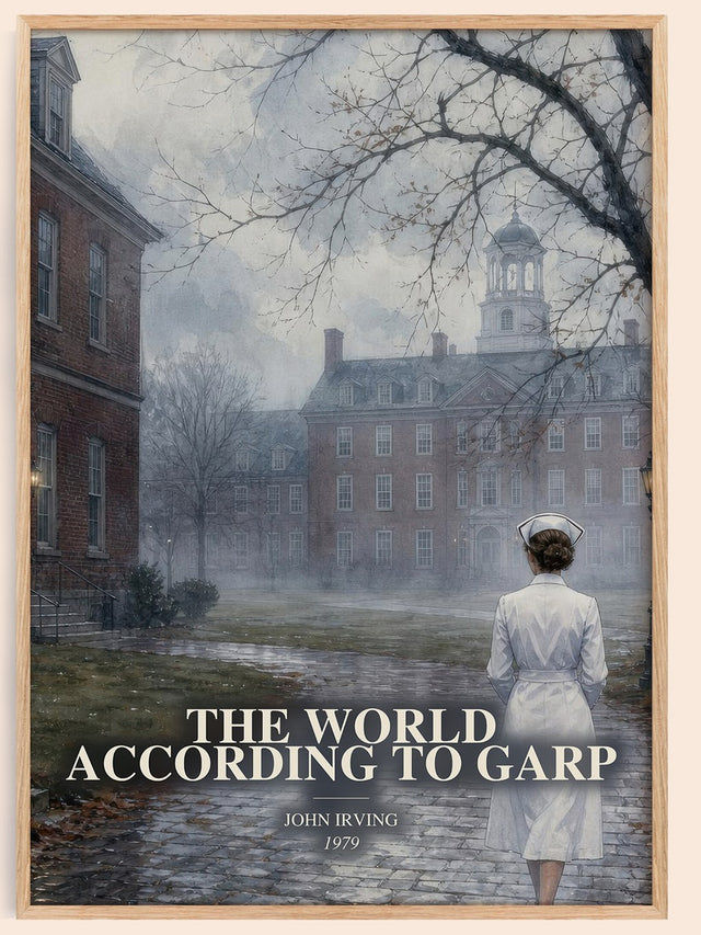 World According to Garp Book Watercolour Illustration by John Irving