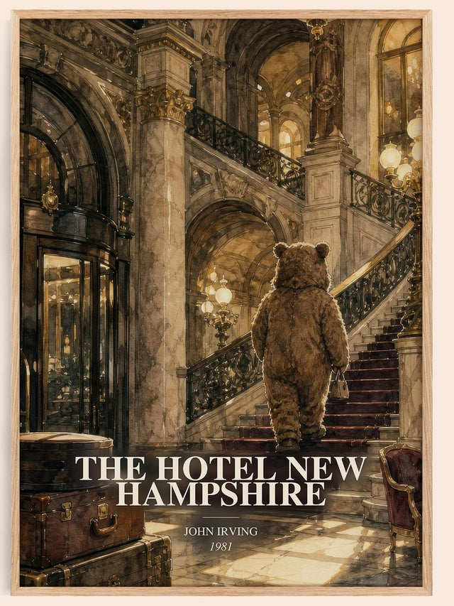 The Hotel New Hampshire Book Watercolour Illustration by John Irving