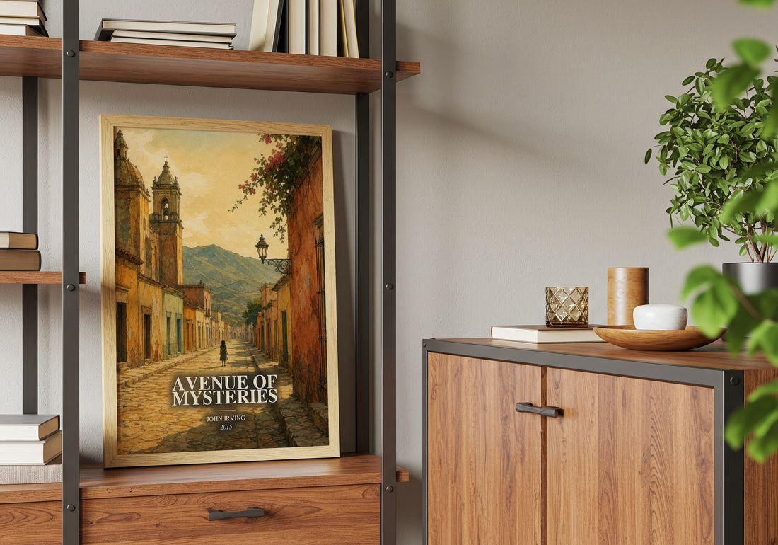 Avenue of Mysteries book watercolour illustration paper finish options – matte satin gloss