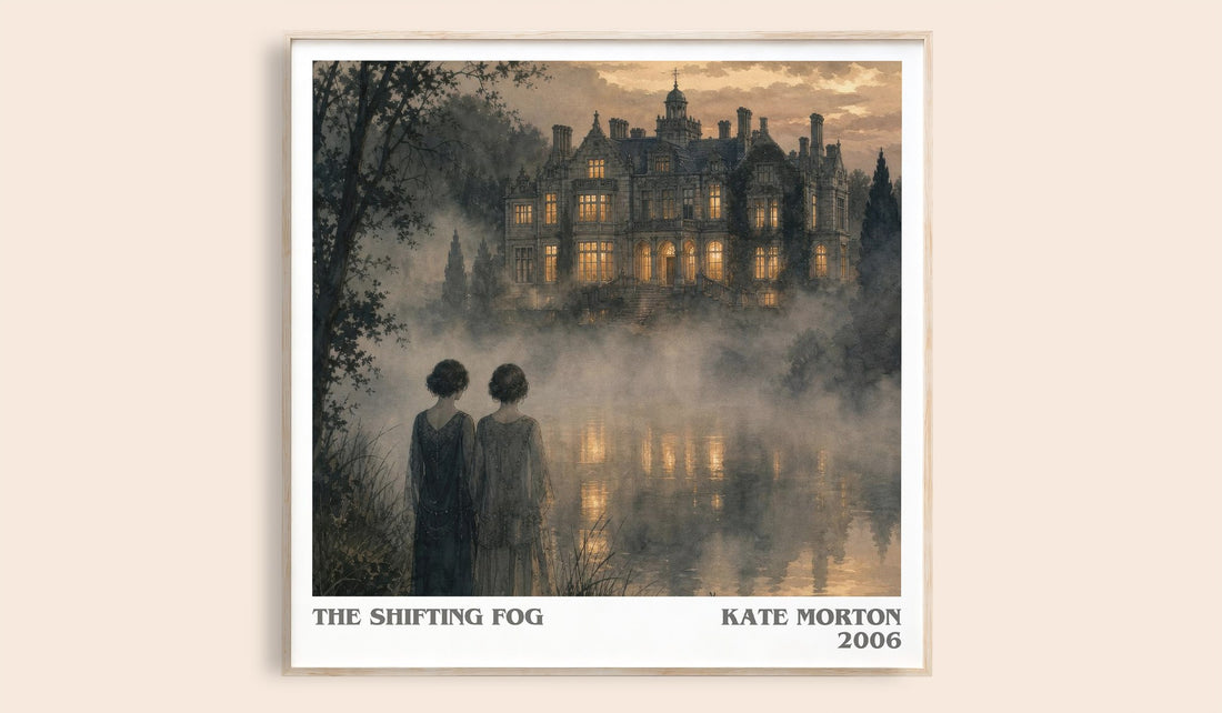 The Shifting Fog literary book poster by Kate Morton – framed literary art print