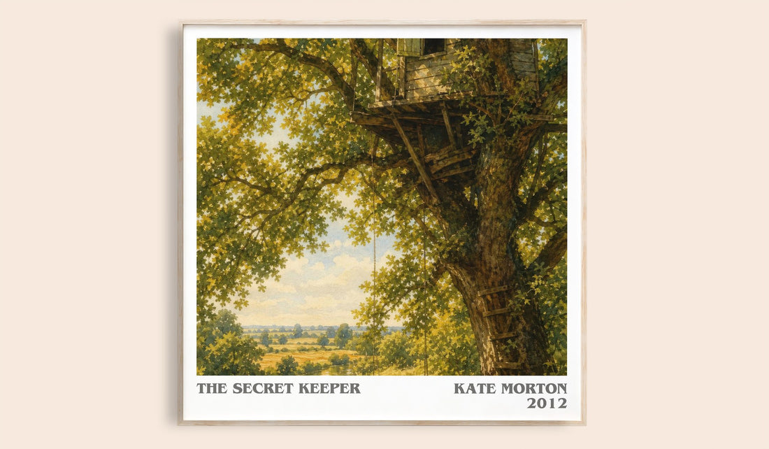 The Secret Keeper literary book poster by Kate Morton – framed literary art print