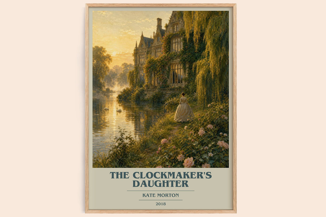The Clockmaker's Daughter book cover book poster by Kate Morton – framed literary art print