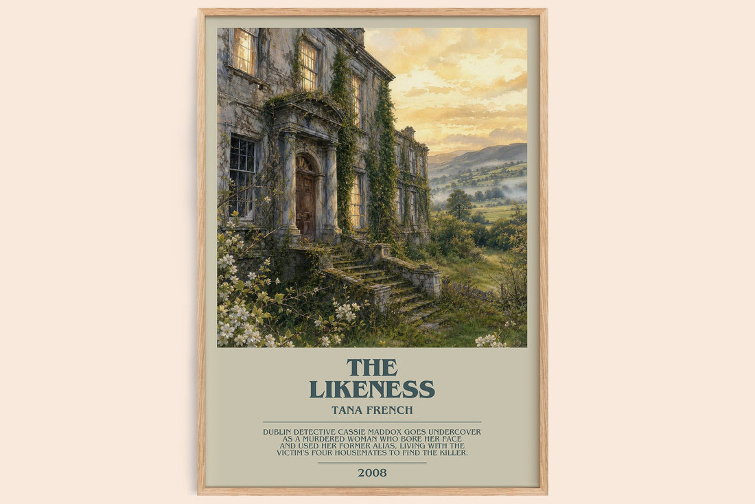 The Likeness bookish book poster by Tana French – framed literary art print