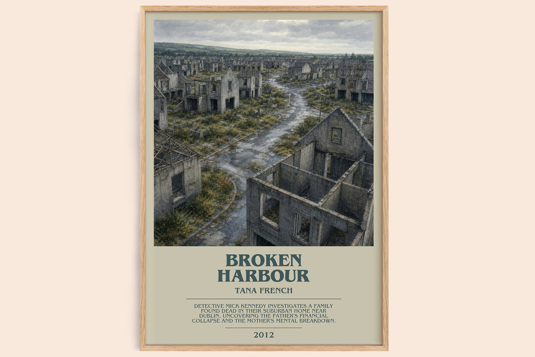 Broken Harbour bookish book poster by Tana French – framed literary art print