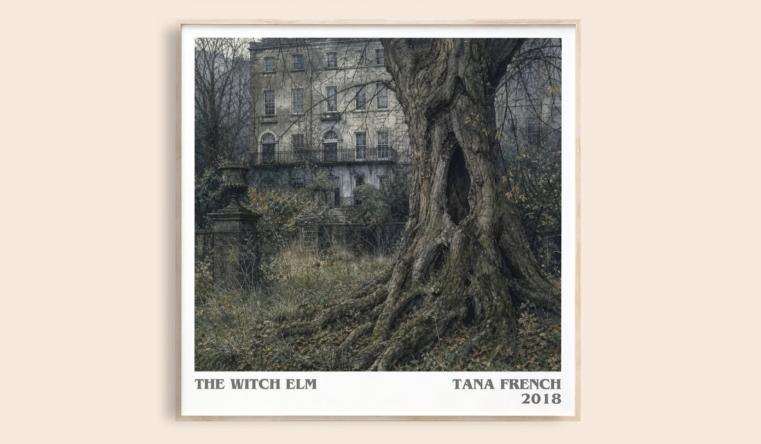 The Witch Elm literary book poster by Tana French – framed literary art print