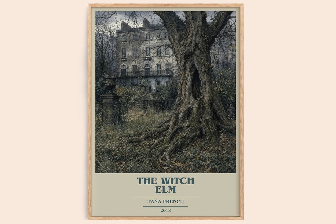 The Witch Elm book cover book poster by Tana French – framed literary art print