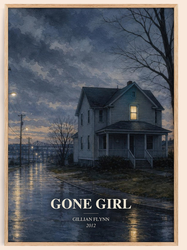 Gone Girl Book Watercolour Illustration by Gillian Flynn