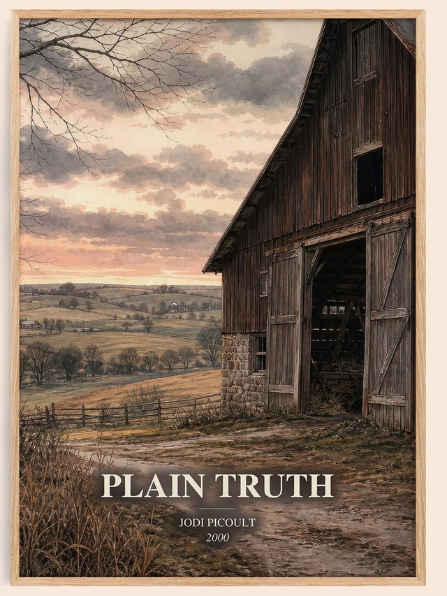 Plain Truth Book Watercolour Illustration by Jodi Picoult