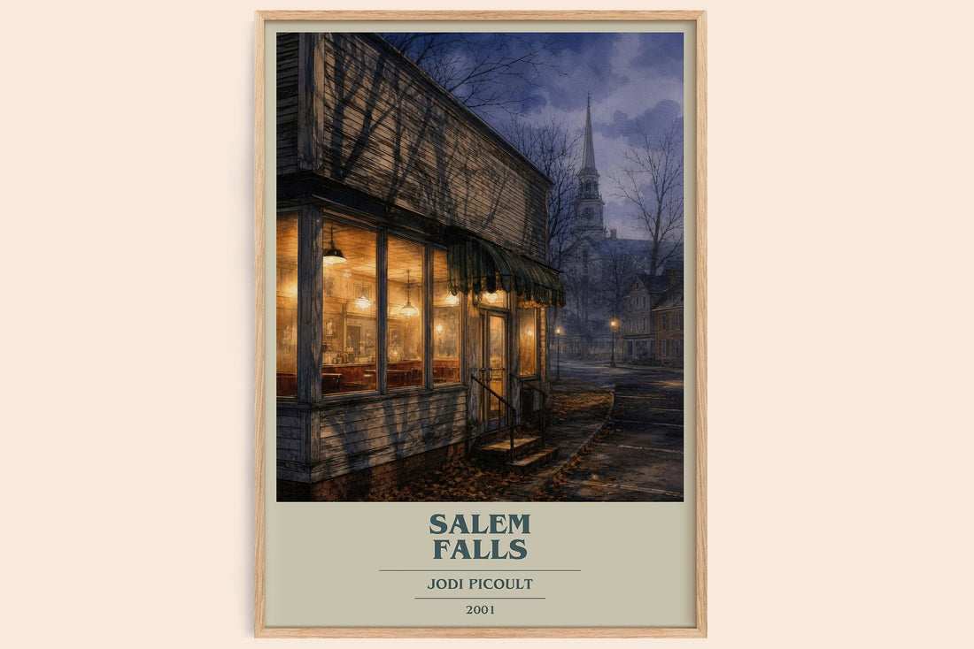 Salem Falls book cover book poster by Jodi Picoult – framed literary art print