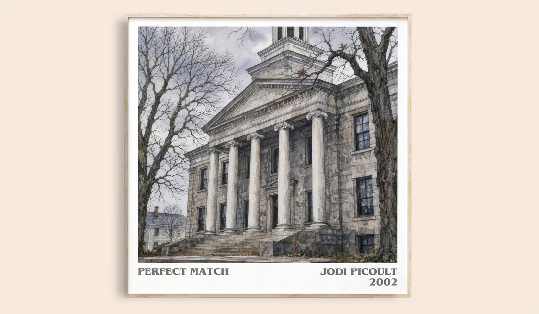 Perfect Match literary book poster by Jodi Picoult – framed literary art print