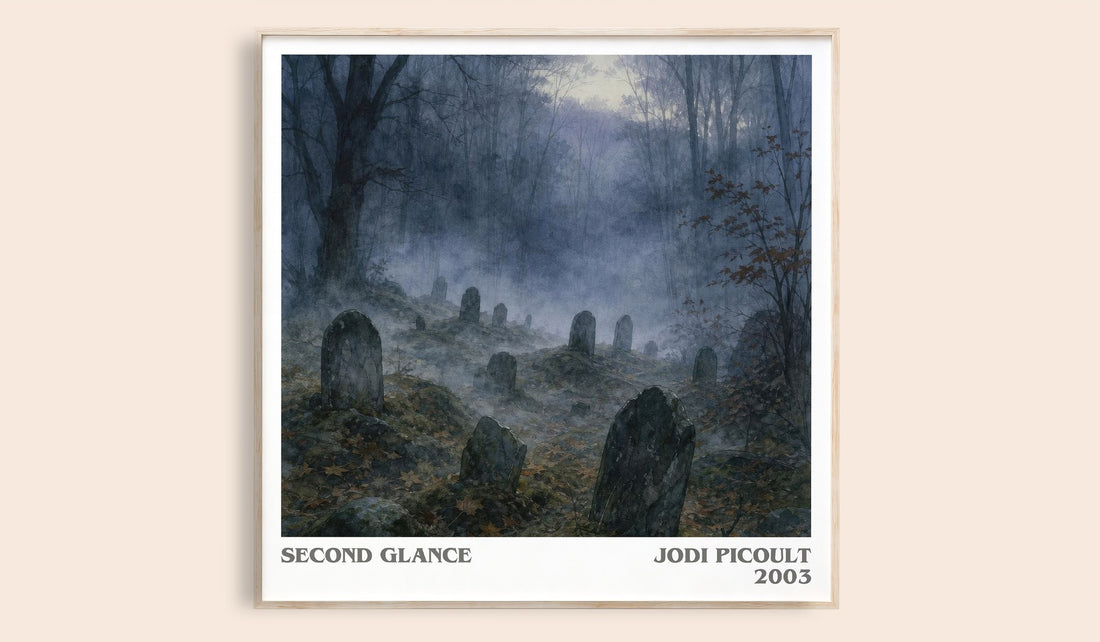 Second Glance literary book poster by Jodi Picoult – framed literary art print