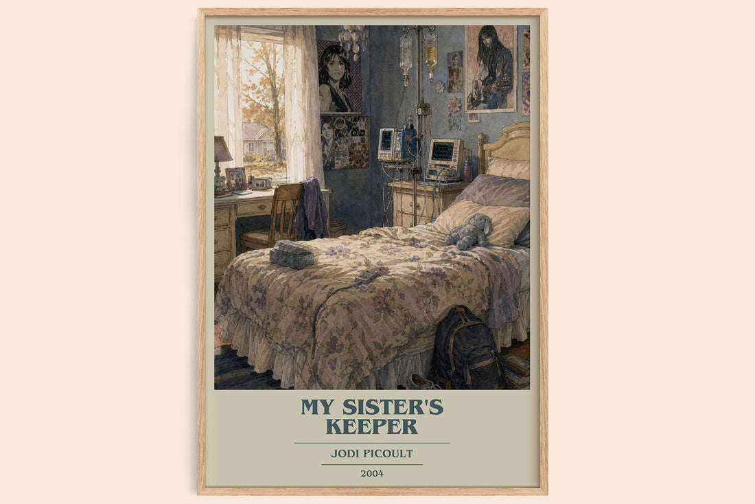 My Sister's Keeper book cover book poster by Jodi Picoult – framed literary art print