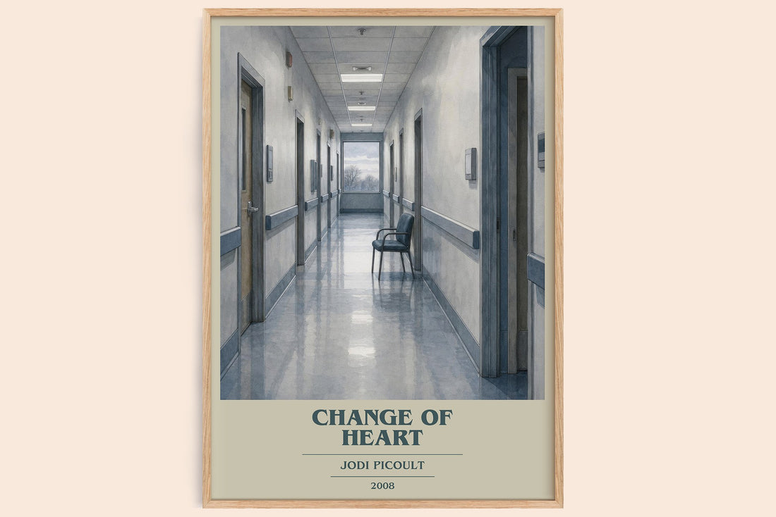Change of Heart book cover book poster by Jodi Picoult – framed literary art print