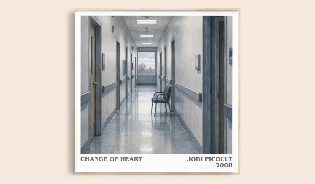 Change of Heart literary book poster by Jodi Picoult – framed literary art print