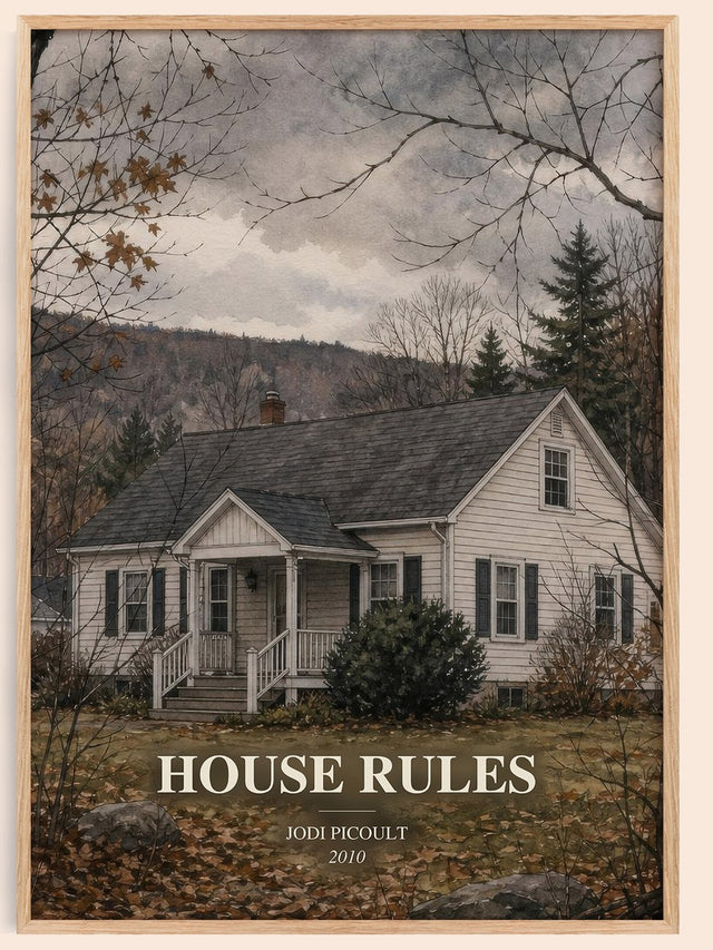 House Rules Book Watercolour Illustration by Jodi Picoult