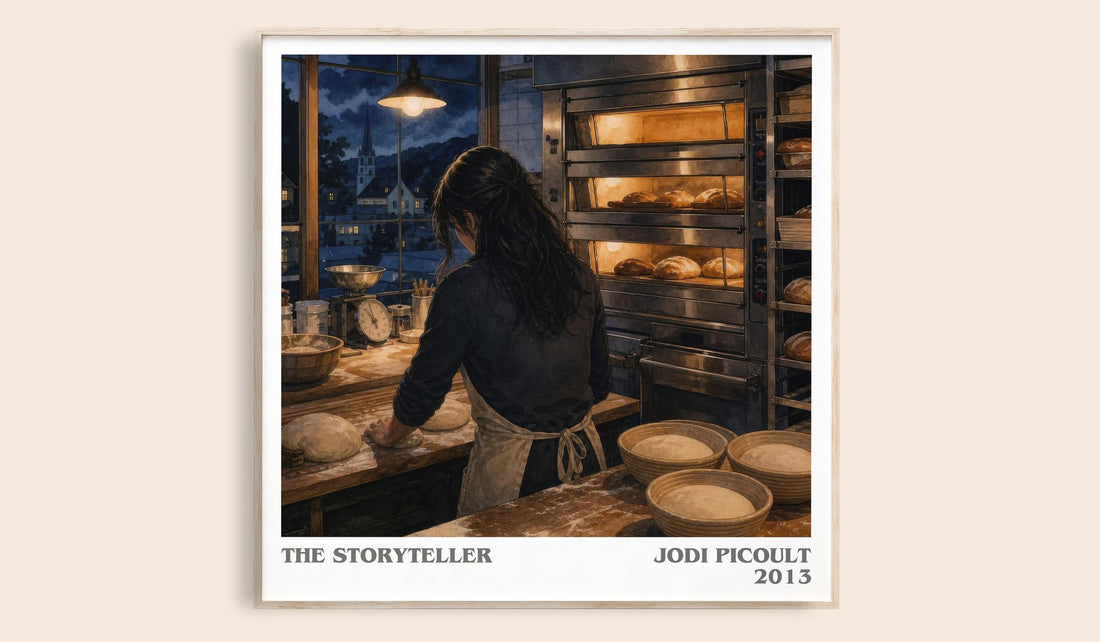 The Storyteller literary book poster by Jodi Picoult – framed literary art print
