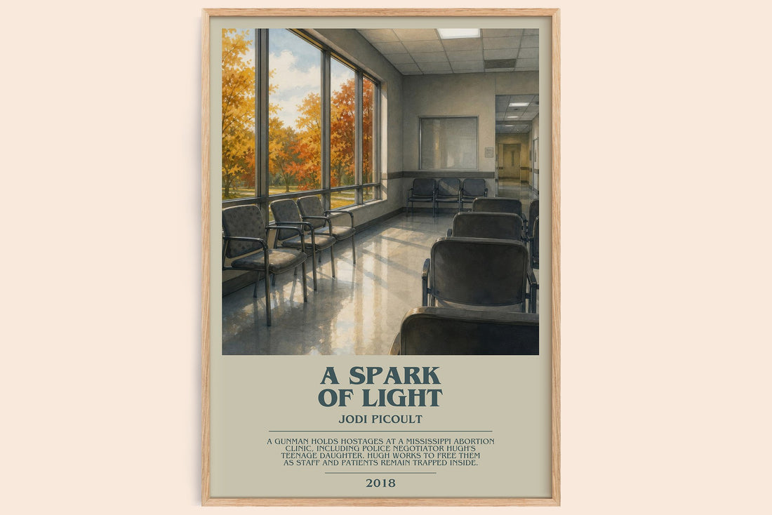 A Spark of Light bookish book poster by Jodi Picoult – framed literary art print