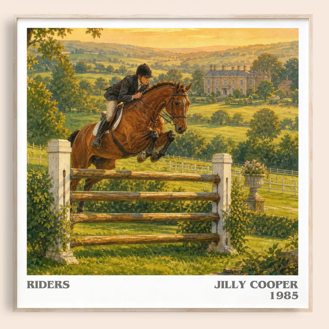 Riders Literary Art Print by Jilly Cooper