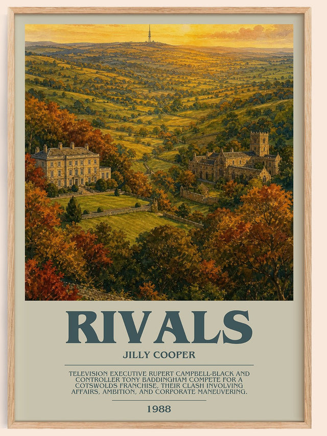 Rivals Bookish Wall Art by Jilly Cooper
