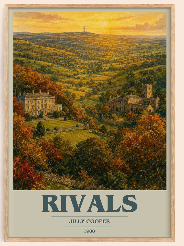 Rivals Book Cover Poster by Jilly Cooper