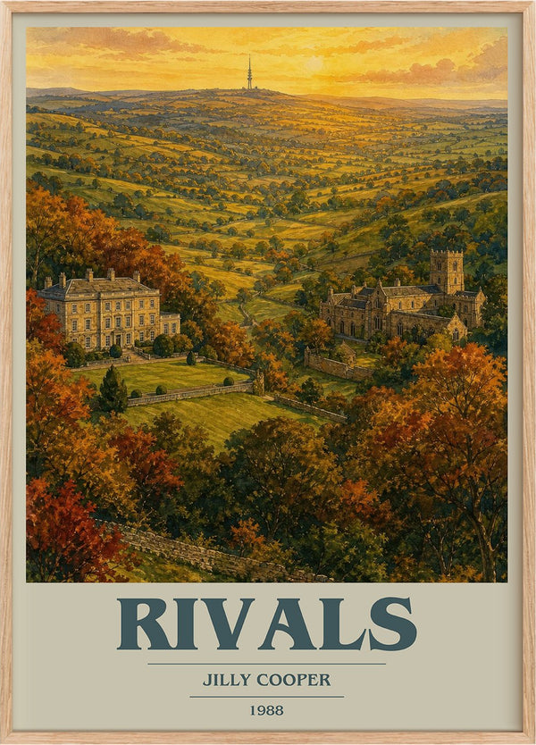 Rivals Book Cover Poster by Jilly Cooper