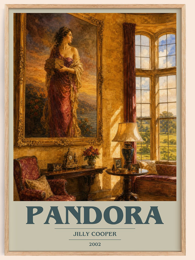 Pandora Book Cover Poster by Jilly Cooper