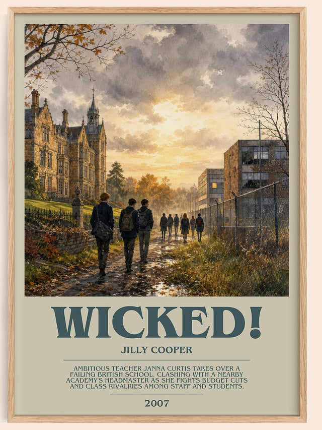 Wicked! Bookish Wall Art by Jilly Cooper