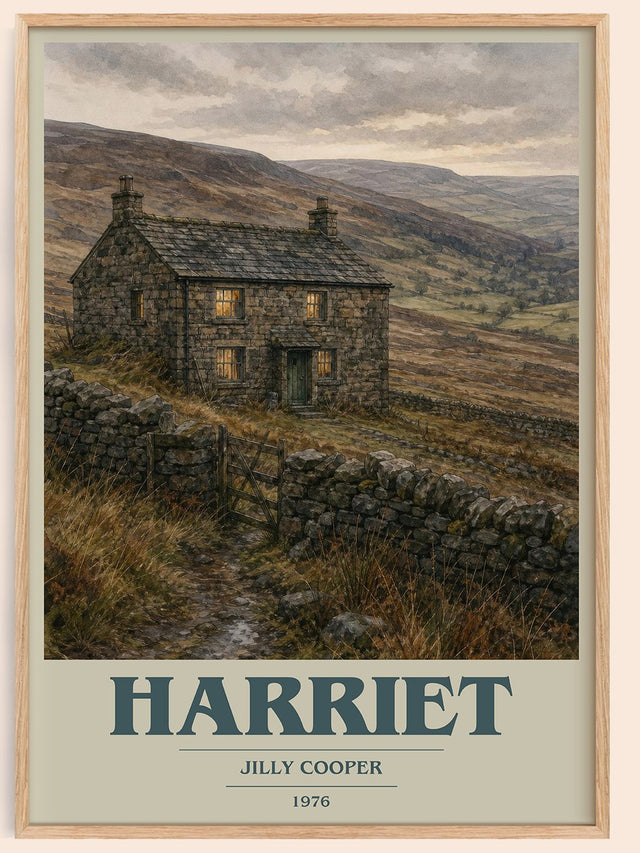 Harriet Book Cover Poster by Jilly Cooper