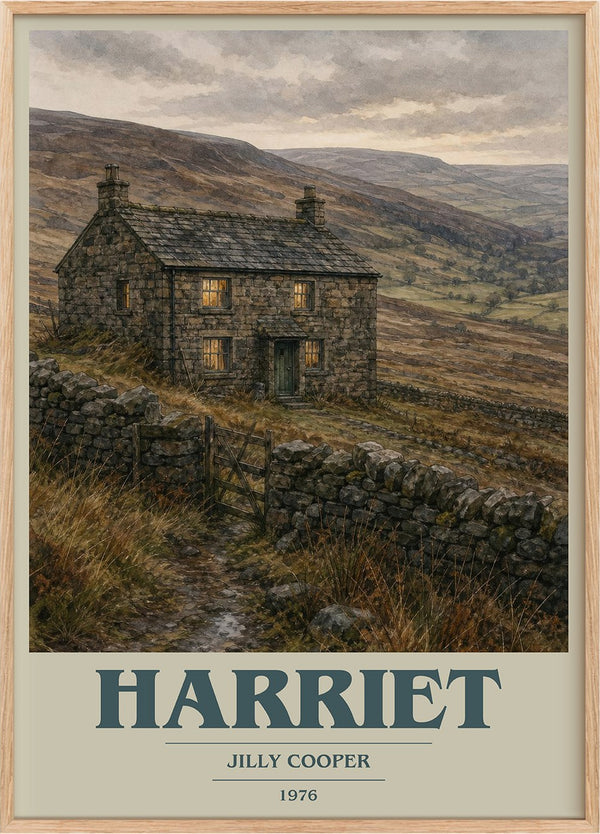 Harriet Book Cover Poster by Jilly Cooper