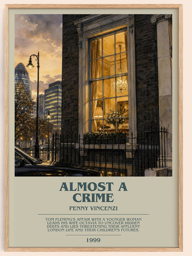 Almost a Crime Bookish Wall Art by Penny Vincenzi