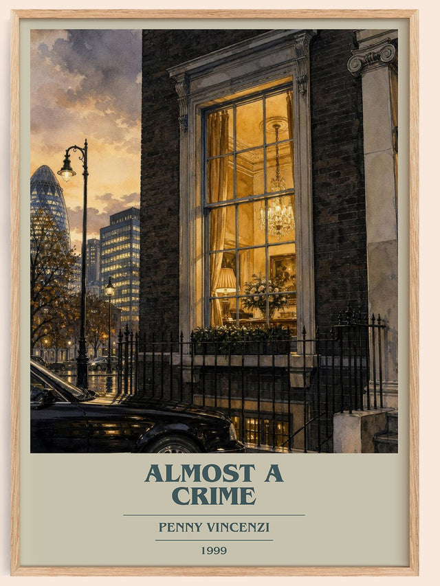 Almost a Crime Book Cover Poster by Penny Vincenzi