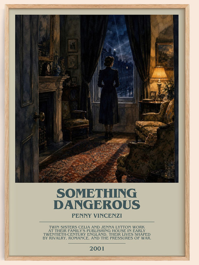 Something Dangerous Bookish Wall Art by Penny Vincenzi