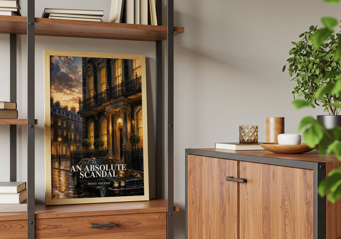 An Absolute Scandal book watercolour illustration paper finish options – matte satin gloss