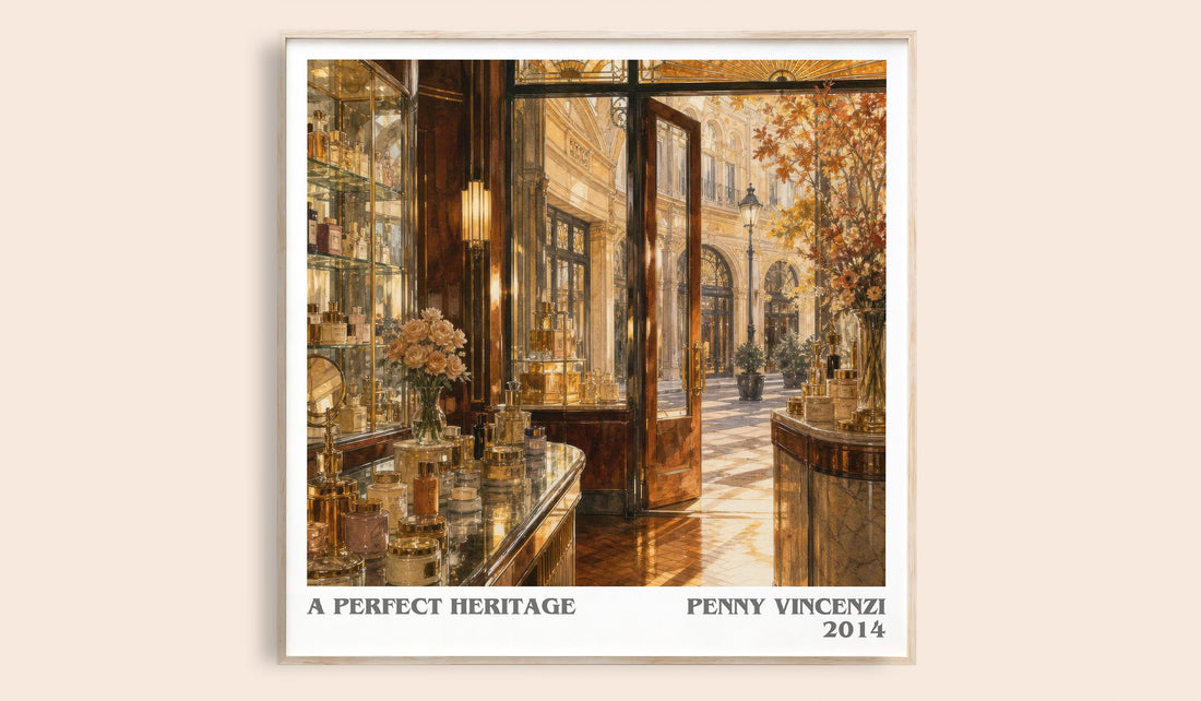 A Perfect Heritage literary book poster by Penny Vincenzi – framed literary art print