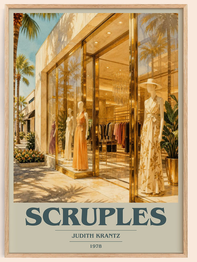 Scruples Book Cover Poster by Judith Krantz