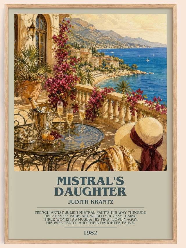 Mistral's Daughter Bookish Wall Art by Judith Krantz