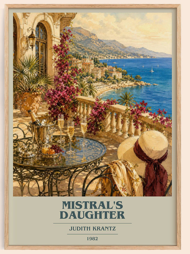 Mistral's Daughter Book Cover Poster by Judith Krantz