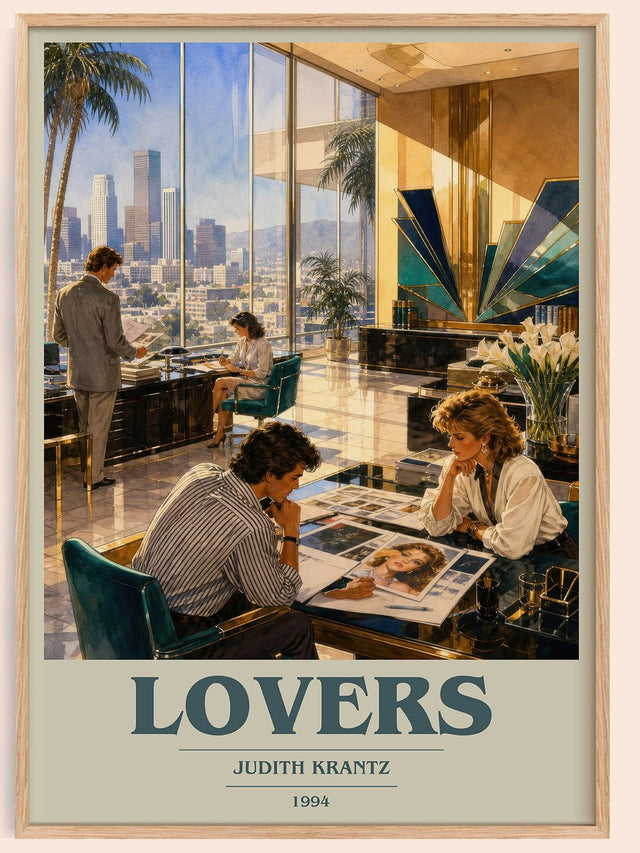 Lovers Book Cover Poster by Judith Krantz