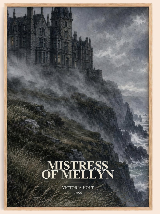 Mistress of Mellyn Book Watercolour Illustration by Victoria Holt