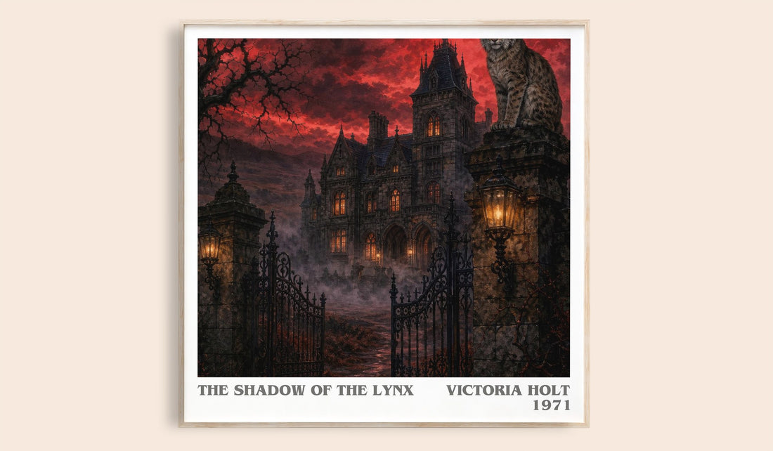The Shadow of the Lynx literary book poster by Victoria Holt – framed literary art print