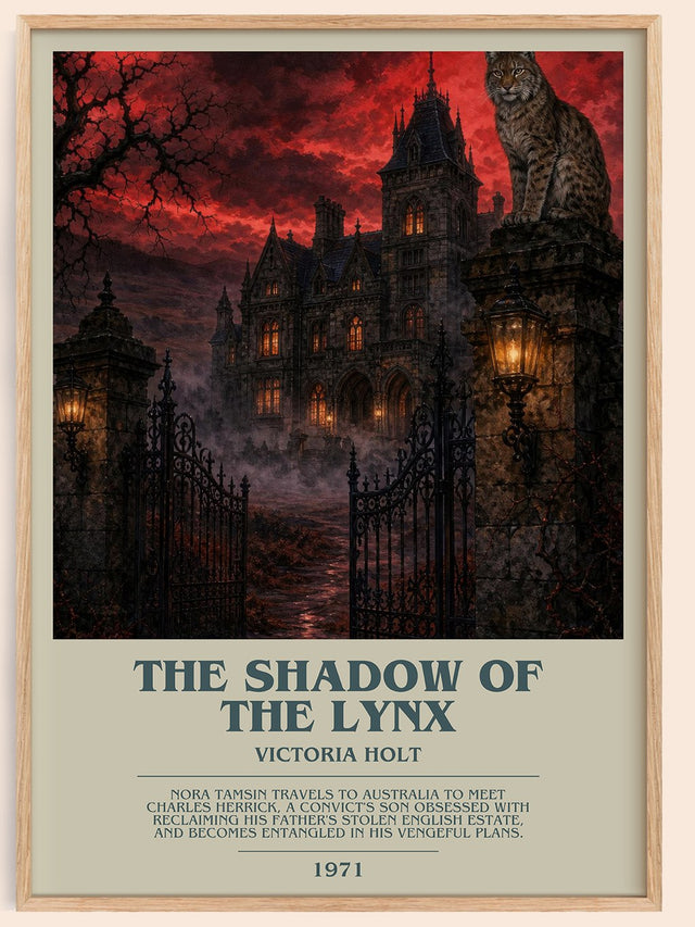 The Shadow of the Lynx Bookish Wall Art by Victoria Holt