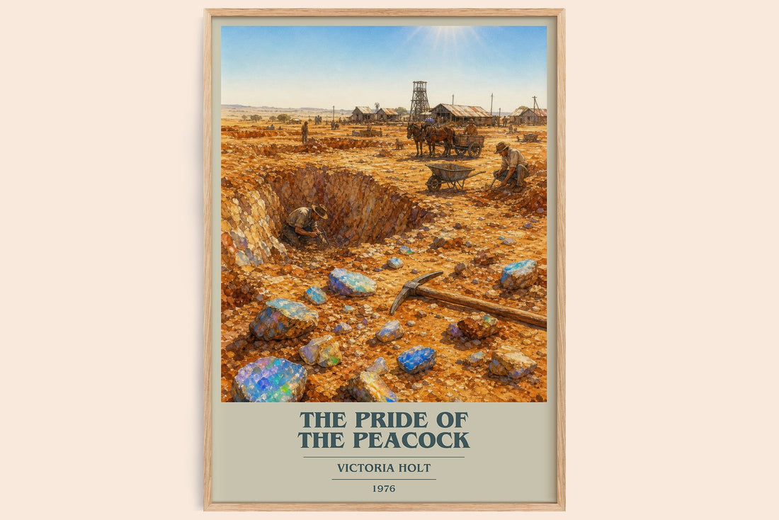 The Pride of the Peacock book cover book poster by Victoria Holt – framed literary art print