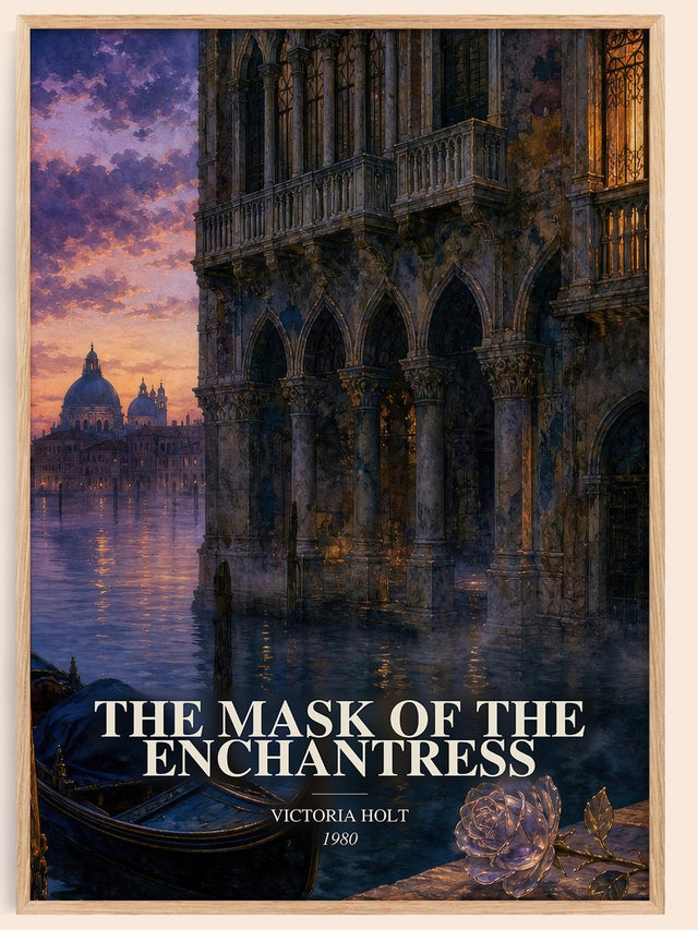 Mask of the Enchantress Book Watercolour Illustration by Victoria Holt