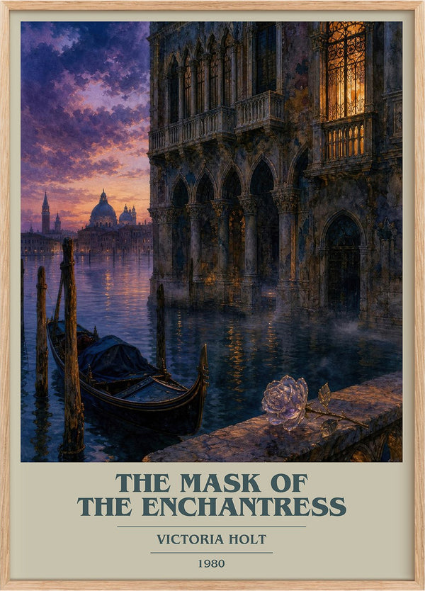 The Mask of the Enchantress Book Cover Poster by Victoria Holt