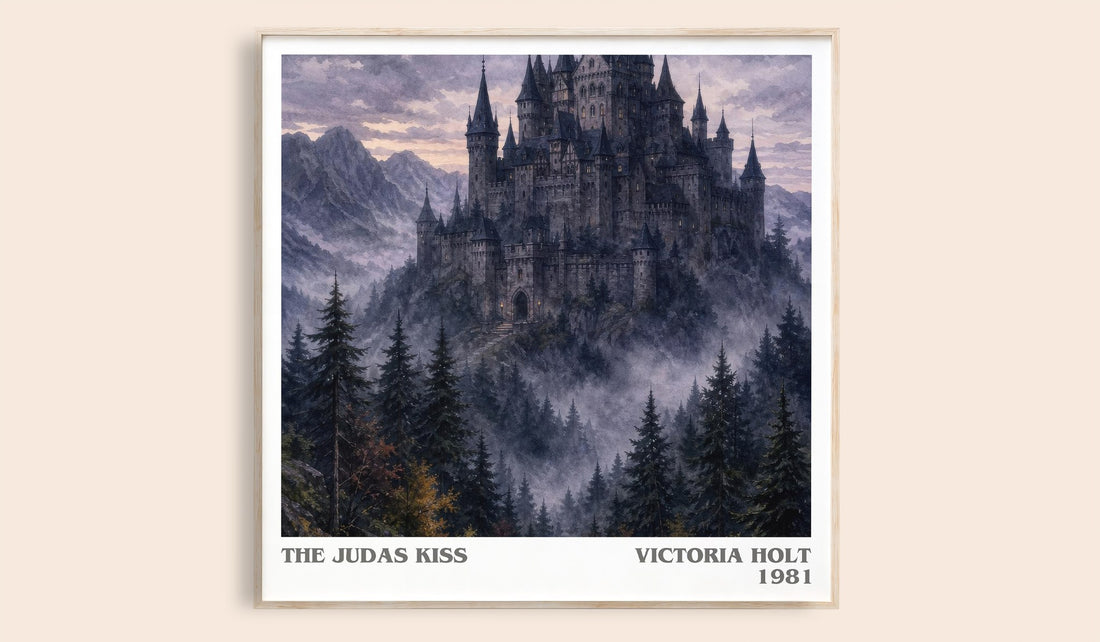 The Judas Kiss literary book poster by Victoria Holt – framed literary art print