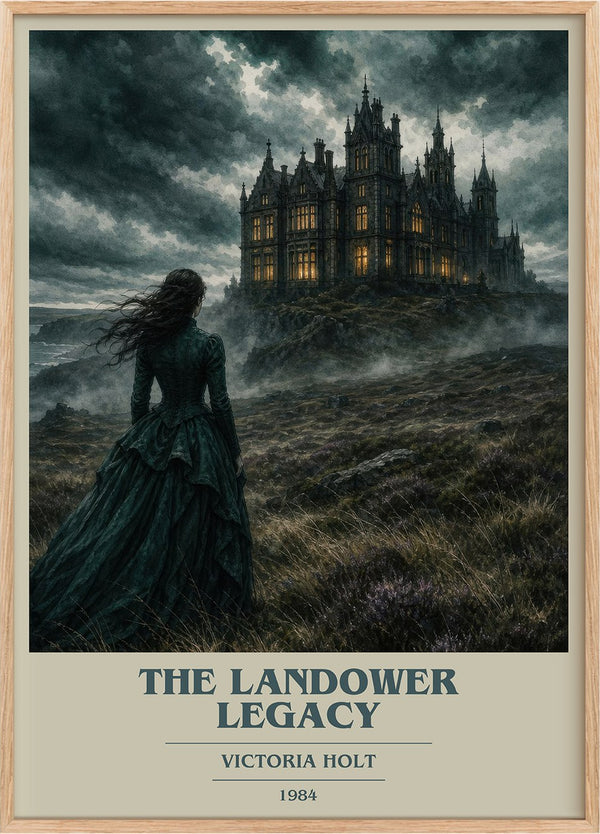 The Landower Legacy Book Cover Poster by Victoria Holt