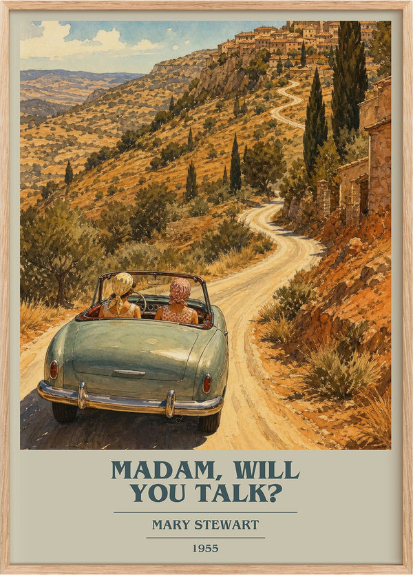 Madam, Will You Talk? Book Cover Poster by Mary Stewart