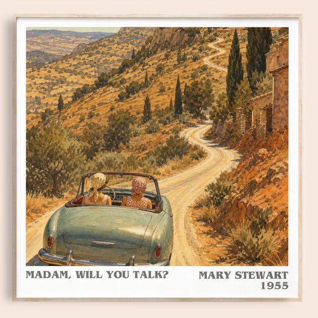Madam, Will You Talk? Literary Art Print by Mary Stewart
